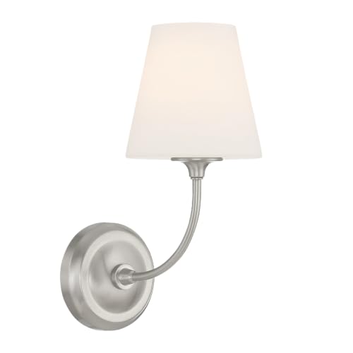 Image of Crystorama Libby Langdon Sylvan 6'' Brushed Nickel Sconce