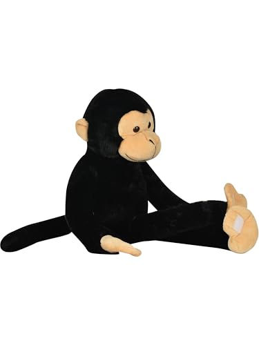 Mirada Hanging Black Velcro Monkey Soft Toy – 52cm |Cute Adorable Plush Stuffed Animal for Kids & Girls | Fun Hanging Toy for Birthdays & Special Occasions