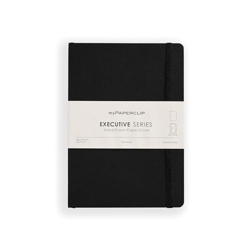 Cahier A5 uni myPAPERCLIP ESX192A5-P Noir pour notes fluides