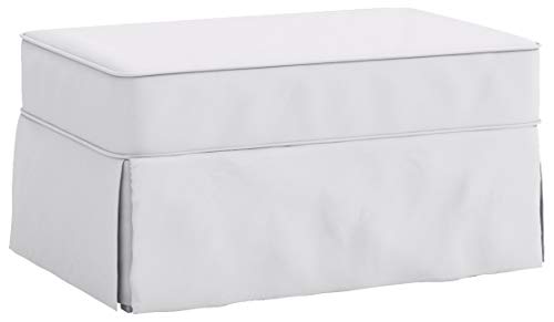 Le Coton Ottoman Slipcover Remplacement. Il Se Range Pottery Barn PB Confort Ottoman. Dense Coton Canapé Repose-Pieds Coque Cover