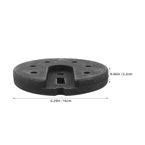 Base ponderada para lámpara de pie y mesa redonda de 160x20 mm ideal para salones modernos. 2