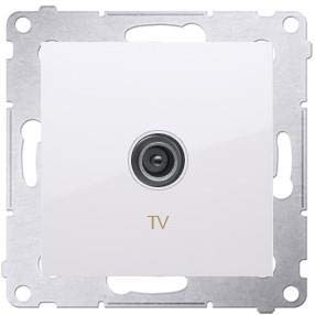 Kontakt-Simon DAK1.01/11 Socket White Plastic IP20, 75 mm 38 mm 75 mm