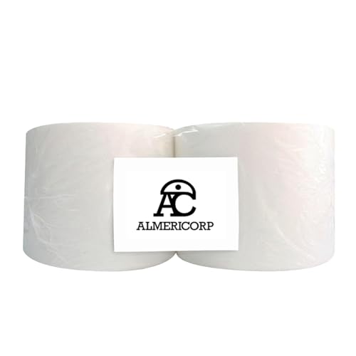 Bobina de Papel Industrial de Pasta de celulosa Blanco 100% | Pack de 2 unidades