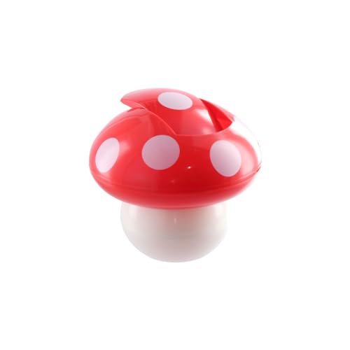 Image of Leadigol 1PCS Mushroom Shaped Garbage Can,Cute Wastepaper Basket Mini Desktop Trash Can Small Waste Bin for Office Home