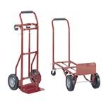 Carretilla convertible resistente roja Safco miniatura 1