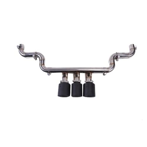 Difusor de faldón trasero para Civic 10 Gen 16-18 con tubo de escape look carbono