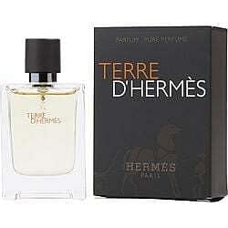 Terre Dhermes Pure by Hermes for Men - 0.42 oz Pure Parfume Spray