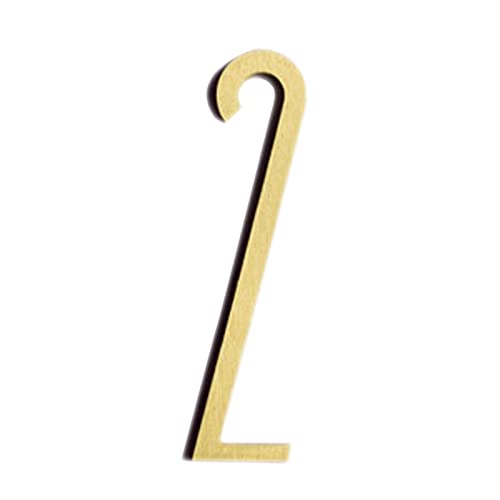 Numéro de porte en laiton massif au design créatif et élégant pour sublimer votre entrée