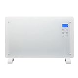 maxVitalis Elektroheizung mit Strahlungswärme, 1500 Watt, 15° C bis 50° C, Mobile Camping-Heizung, mit Timer, 3 Modi (Komfort-, Spar- und Frostfrei-Modus) u. Fernbedienung, inkl. Wandhalterung (Weiß)