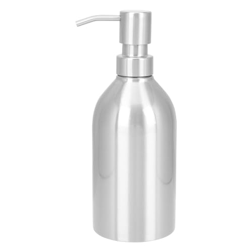 PRETYZOOM Elegant Home Decor Stainless Steel Soap Pump Refillable Shampoo Shower Gel Bottles Hand Soap Dispenser