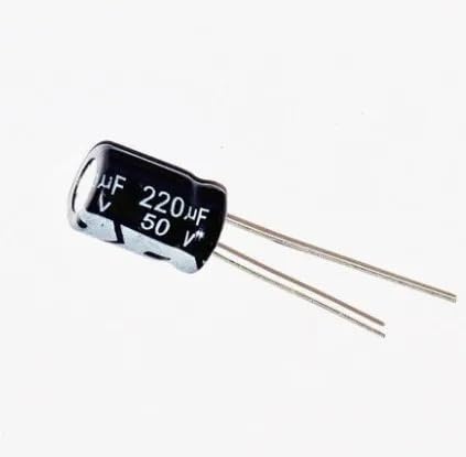 Condensateur 50V 220µF radial pour éliminer les bruits et parasites électriques