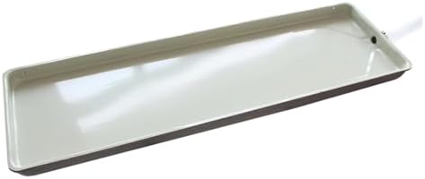 Galvanized Condensate Drain Pan for Central Air Conditioner & Fan Coil, 52.4x10.2x1.4in Drip Tray for Window & Split AC Units, Durable Heat Pump Accessory