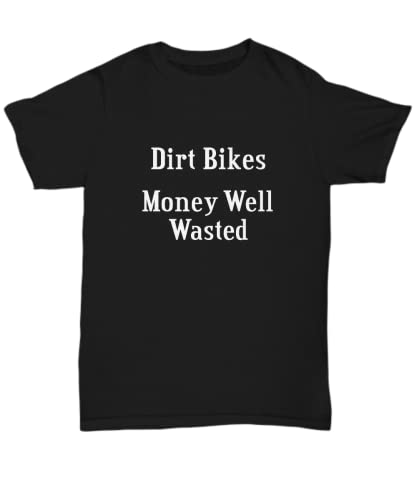 Dirt Bike Racing T Shirt Motocross Shirt Gift for Dirt Track Racer Off Road Trail Riding Unisex Tee Black