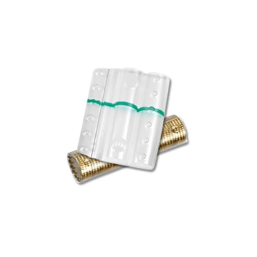 CG94 Transparente Blisterverpackung für Münzen, langlebiges Material, praktisches Design mit Fächern (50 Cent)