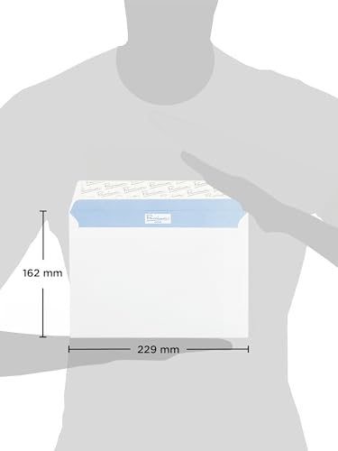 Blake Envelopes Premium Office 34213 Briefumschläge Haftklebung Ultra Weiß Wove C5 162 x 229 mm 120g/m² | 25 Stück
