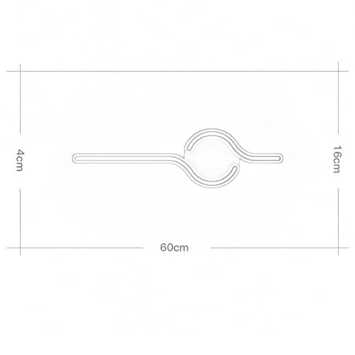 Luz de pared larga de metal lineal LED con estructura de hierro blanco 5