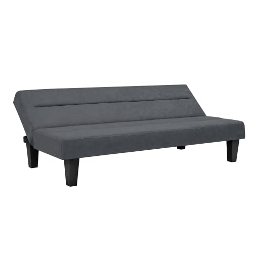 DHP Kebo Sofabed Grey Velvet Compact