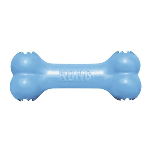 KONG - Puppy Goodie Bone - Gomma Dentizione, Dispenser Premi (Colori Assortiti) - Cuccioli di Taglia Piccola