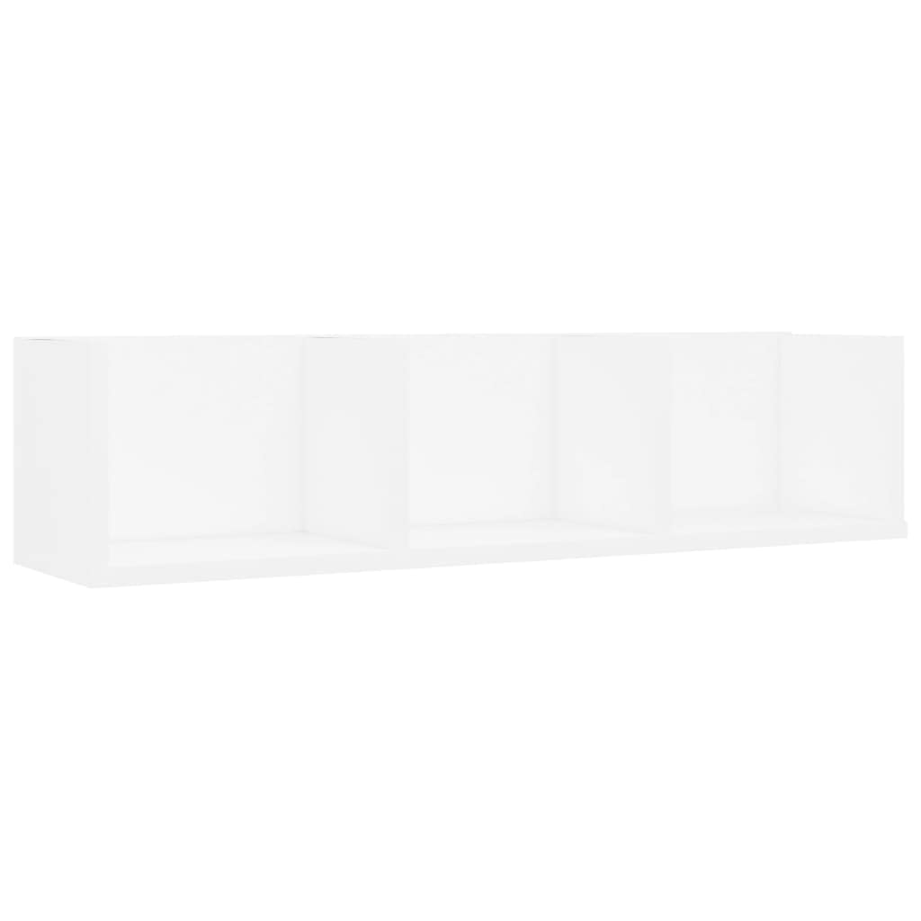 B&Q -  Cd Wall Shelf White 75X18X18 Cm Engineered Wood
