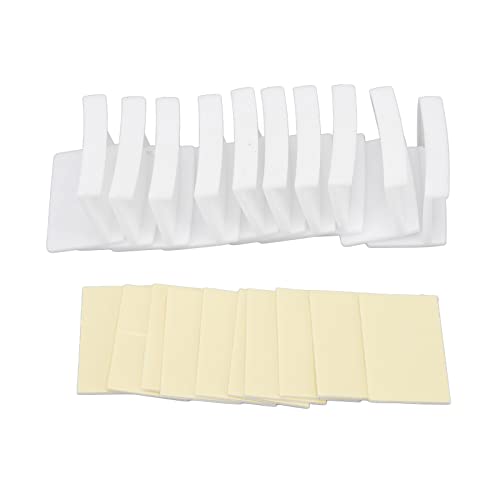 Gobos de sombrero Montaje de pared Montaje Minimalista Minimalista fuerte Los perchas de sombrero adhesivo de acrílico mantienen la forma del sombrero sin instalación de puñetazos (Blanco)