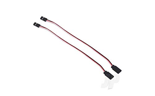 Super Debug 2Pcs 30cm Male to Male Jr Plug Servo Extension Lead Wire Cable 300mm