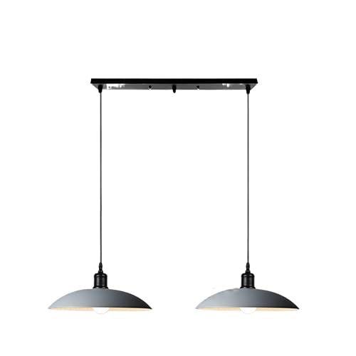 Chandelier industrial vintage de metal coloreado con acabado premium NBYGSC