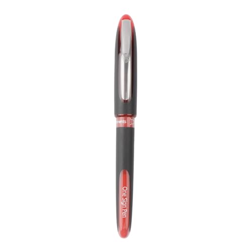Image of Luxor Schneider, One Sign Roller Ball Pen - Red | 1.0 mm | 2000 mtrs writing length | Waterproof Ink | Consistent ink flow | Ideal for Professionals-Office essential