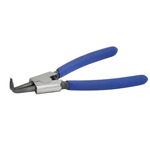 Image of Dapetz ® 6" 150mm External Bent Nose Circlip Oil Seal Snap Ring Heat Treated Matt Finish Cushion Grip Handles Plier for Wood Work, DIY and Jewellery Making