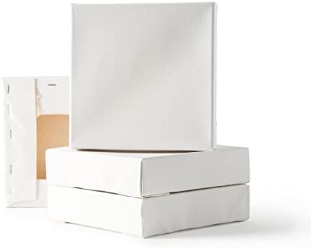 Artist's Loft 4 Count 6 x 6 Level 1 Deco Canvas - Archival, Acid Free Cotton Canvas for Paint, Acrylic, Oils - 1 Pack