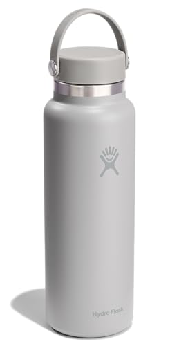Image of Hydro Flask Water Bottle - Insulated Stainless Steel - Wide Mouth Flex Lid, Non Spill, Leakproof and Refillable in 40 Oz