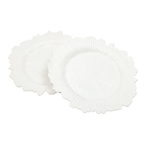Platos cargadores plásticos Rose Gold 12.6 pulg set 24 miniatura 3