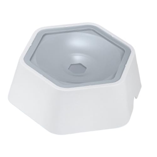 Cuenco de agua para mascotas, plato de agua de gran tamaño, dispensador a prueba de derrames, comedero de hidratación estable, bebedor antideslizante, dispensador de agua sin salpicaduras para