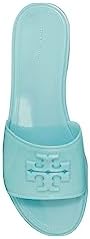 Tory Burch Women's Tory Island Blue Eleanor Jelly Healed Slides Shoes (us_footwear_size_system, adult, women, numeric, medium, numeric_9) | Image 1