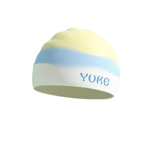 Generic - Bonnet de bain à cheveux longs pour enfants et adolescents, 3 tailles, bonnet de bain en silicone pour enfants et adolescents de 1 à 15 ans, avec bouchons d'oreilles et pince-nez pour garder les