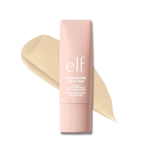 Image of e.l.f. Halo Glow Skin Tint SPF 50, Tinted Moisturizer For Light, Buildable Coverage, Creates A Natural Glow, Vegan & Cruelty-Free, 2 Fair Warm