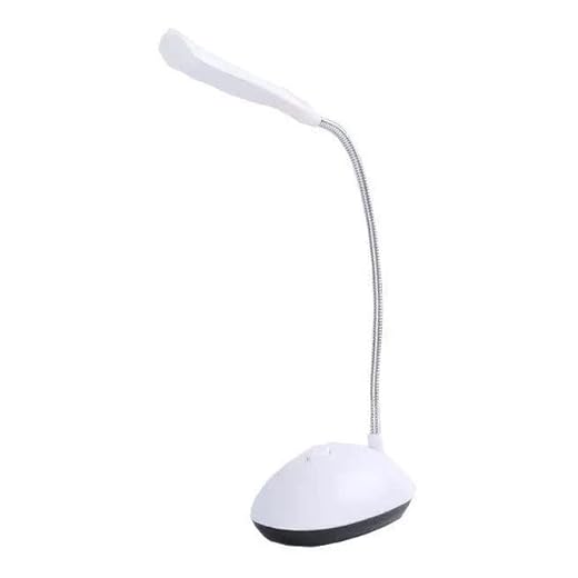 Mini Luminária De Mesa Com 4 Led Leitura 360º Flexível (Branco)