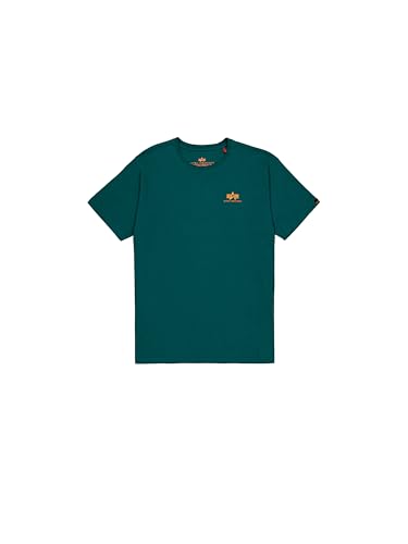 Alpha Industries Herren Backprint T, Force Green, M – Ansicht 1
