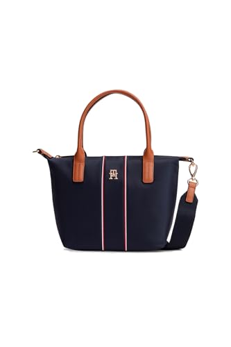 Tommy Hilfiger Popette Mini Tote Co Bolsos para Mujer Espacio Azul Corp Talla Única