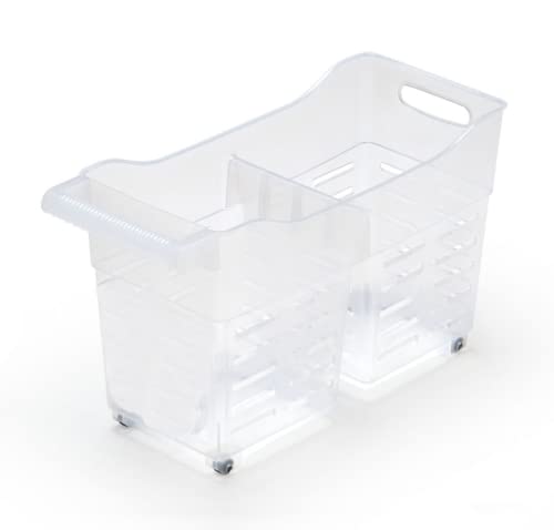 TIENDA EURASIA® Organizador de Cocina - Carritos de Almacenaje con Ruedas - Ideal para Organizar la Cocina o Baño de una Forma Rápida y Sencilla - 46x19x27cm (DUO)