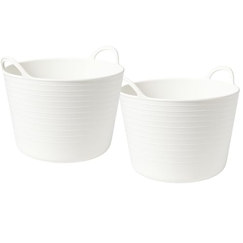 TUKA Pack de 2 Capazos de Plástico 42 L –...