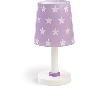 Dalber – Lampada da tavolo E-14, Stella porpora, Multicolore, 15 x 15 x 30