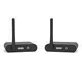 Transmisor Receptor Audio inalámbrico - Sonido TV a Equipo hi-fi - Calidad CD Digital, Baja latencia - Multiroom hasta Diez receptores - RCA Cinch - Alimentación USB-C