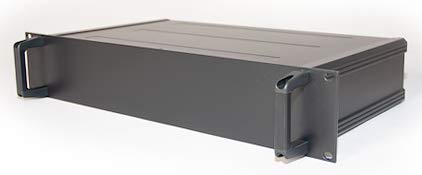 RS PRO 19 cali Rack obudowa 2U czarna, 425 mm x 425 mm x 84 mm