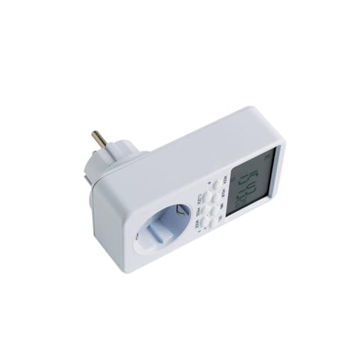 Toddmomy Temporizador Digital Programable con Enchufe Eu Relé de Preciso Display y Botones Control de Encendido Apagado para Electrodomésticos y Seguridad Hogar