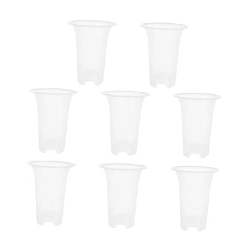 TINEASUR 8pezzi Vasi Da Giardinaggio in Plastica Pp Vasi Per Traspiranti Per Drenaggio Contenitori Per Fiori Riutilizzabili Per Coltivare Piante Di Piccole e Medie Dimensioni Come Spatifill