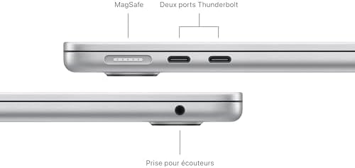 Apple 2024 MacBook Air 13-inch Laptop with M3 chip: Built for Apple Intelligence, 13.6-inch Liquid Retina Display, 8GB Unified Memory, 512GB SSD Storage; Silver, French - 3