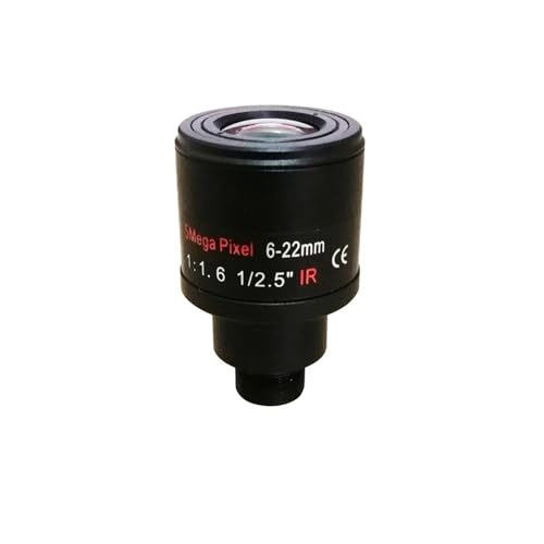 5.0Megapixel Varifocal 6-22mm CCTV Lens M12 Mount Aperture F1.6 Format 1/2.5