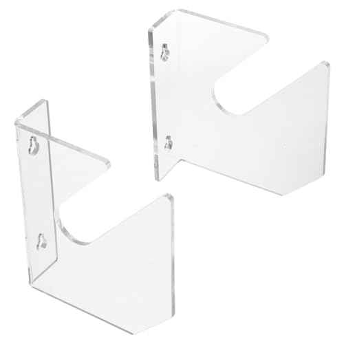 Zerodeko 2pcs Transparent Skateboard Wall Mount Rack Horizontal Display Hanger for Skateboards and Snowboards Space-Saving Storage for Home and Garage