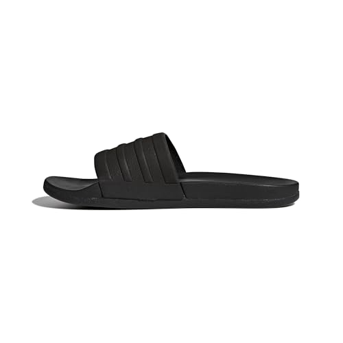 Image of Adidas Men's Adilette Cf+ Mono Cblack, Cblack and Cblack Flip-Flops and House Slippers - 12 UK /India (47.33 EU)