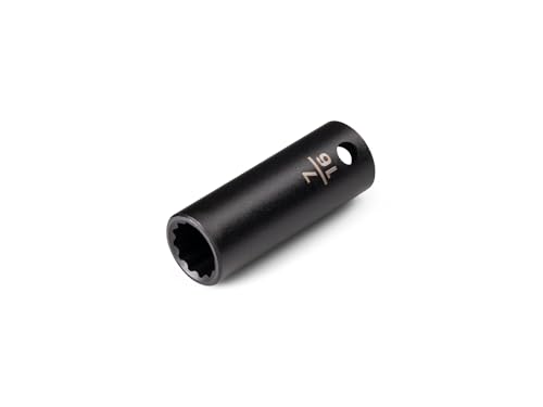 Image of TEKTON 3 /8 Inch Drive x 7 /16 Inch Semi-Deep 12-Point Impact Socket | SID14211